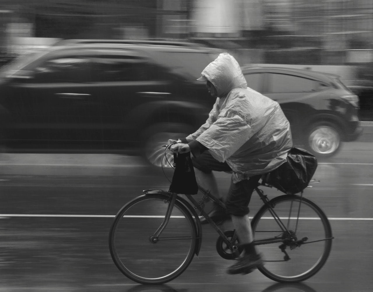 自転車雨ポンチョ