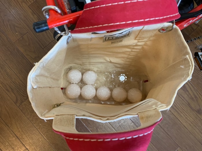 パニアトート　容量　卵